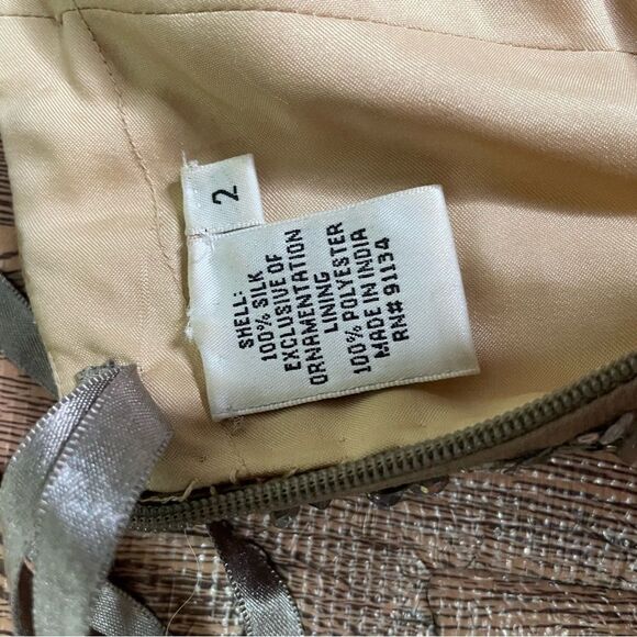 BG Haute silver all over sequin strapless evening prom gown size 2 - Picture 10 of 16